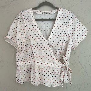 Madewell wrap top size XXL (fits a 12, 14, 16 with small bust)